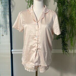 Flora Nikrooz | Victoria Solid Charmeuse Notch Short Set